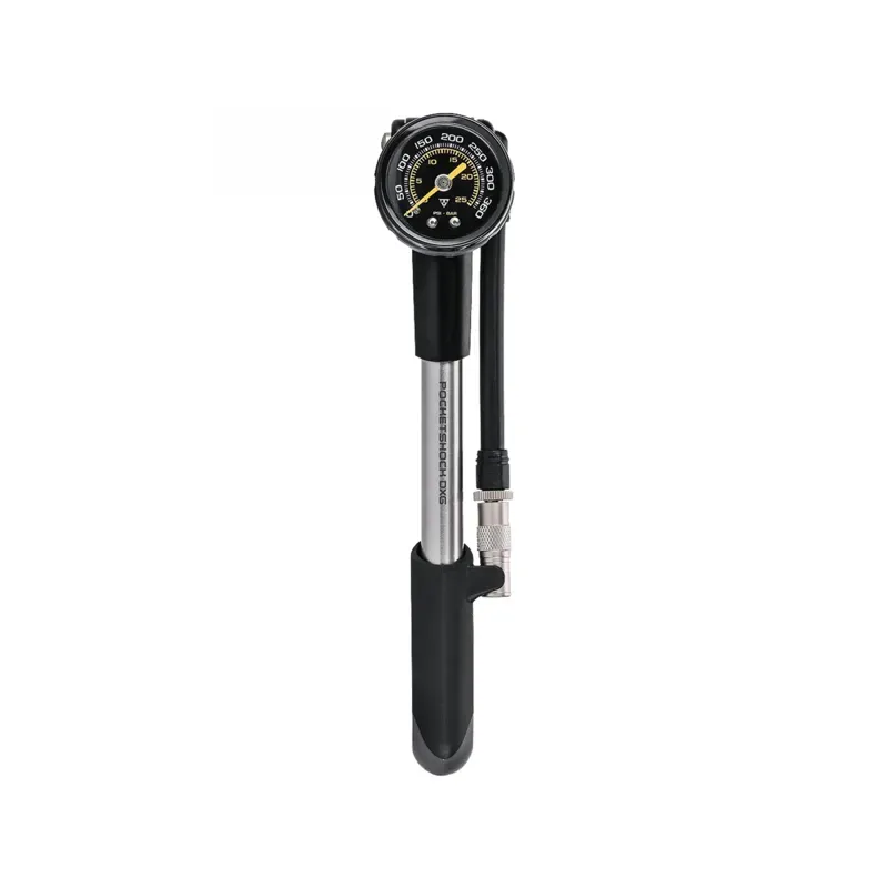 Topeak Shock Pocket DXG Pump w/Gage in Silver