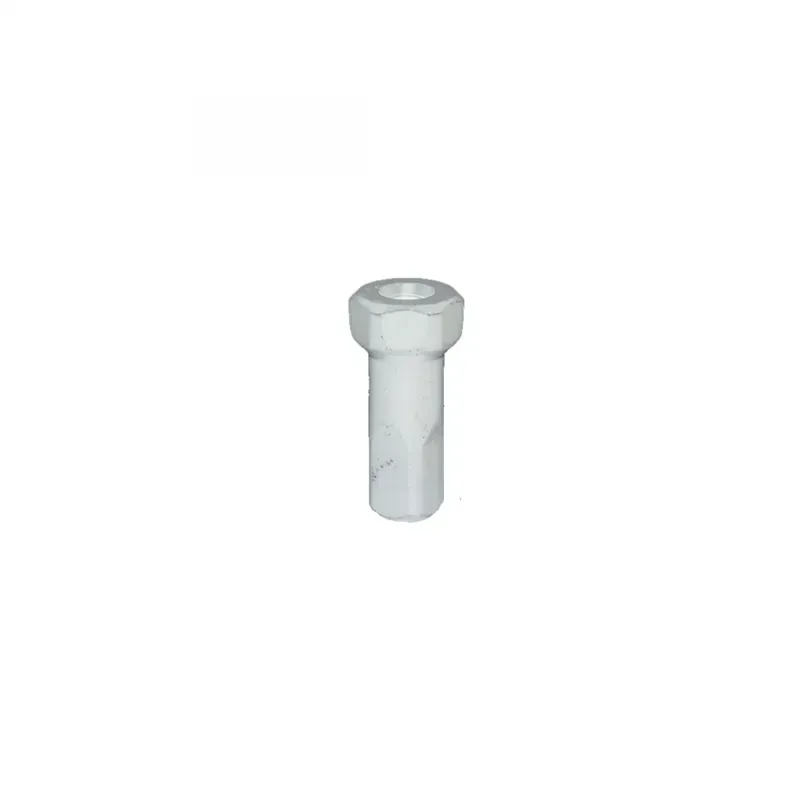 Sapim Polyax Brass OEM 2.0x12mm Hex Spoke Nipple in Silver