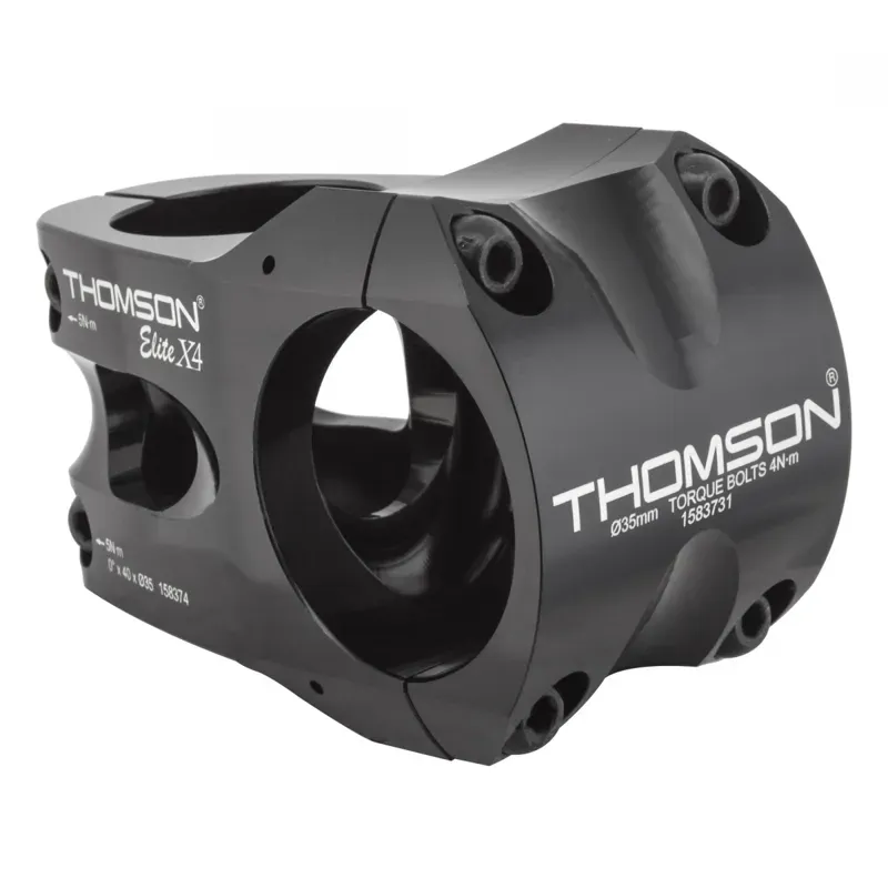 Thomson X4 35/40mm 0-dia MTB Stem in Black