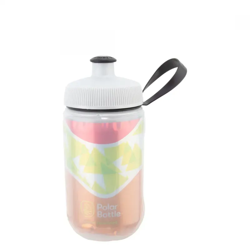 Polar Kids Insulated Bottle 12oz In Tiger Orange Daybreak