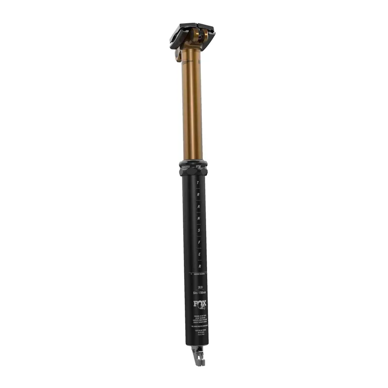FOX Transfer Factory Dropper Seatpost - 31.6 200 Mm Internal Routing Kashima Coat Upper Black/ Kashima Coat