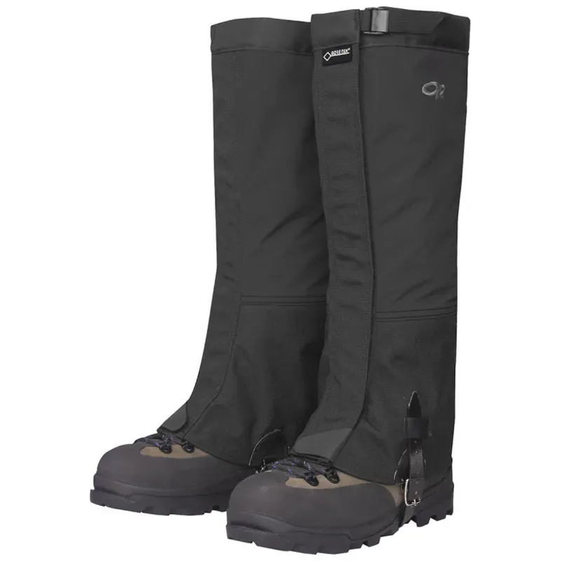 Outdoor Research Crocodiles Gaiters: Black LG