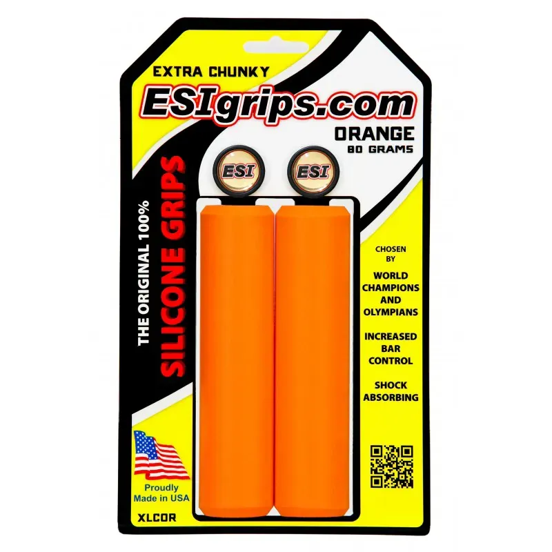 ESI Extra Chunky Bar Grips in Orange