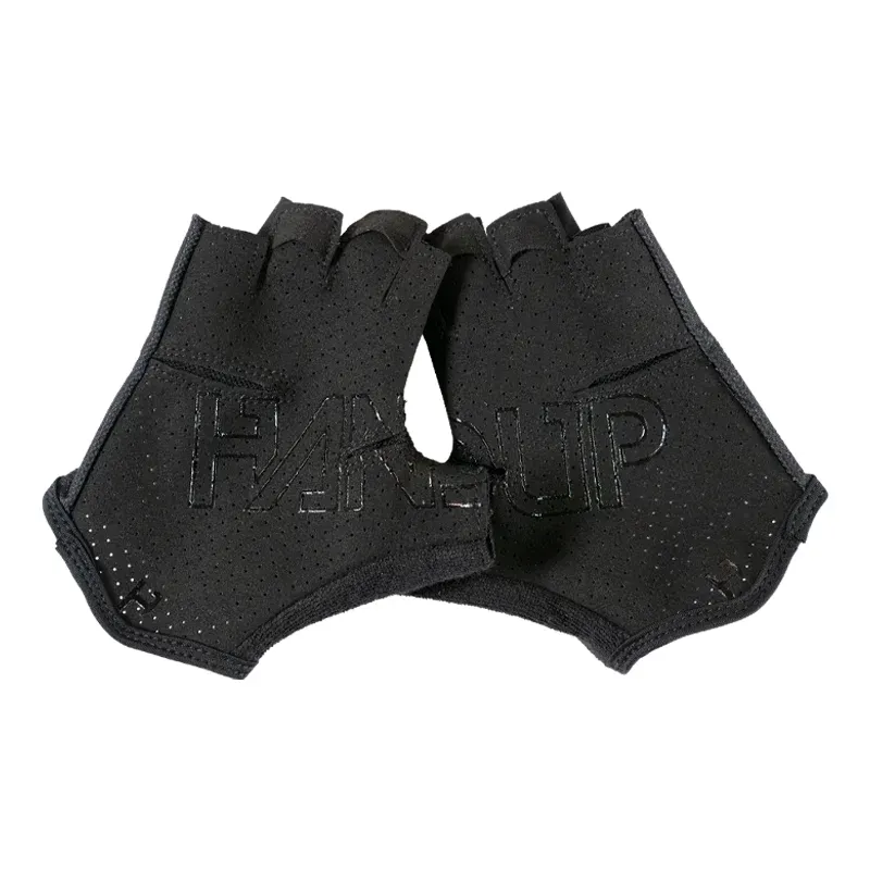 Handup Shorties Short Finger Gloves in Solid Black-2
