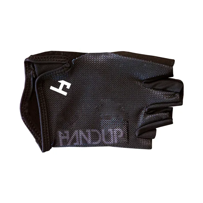 Handup Shorties Short Finger Gloves in Solid Black-3