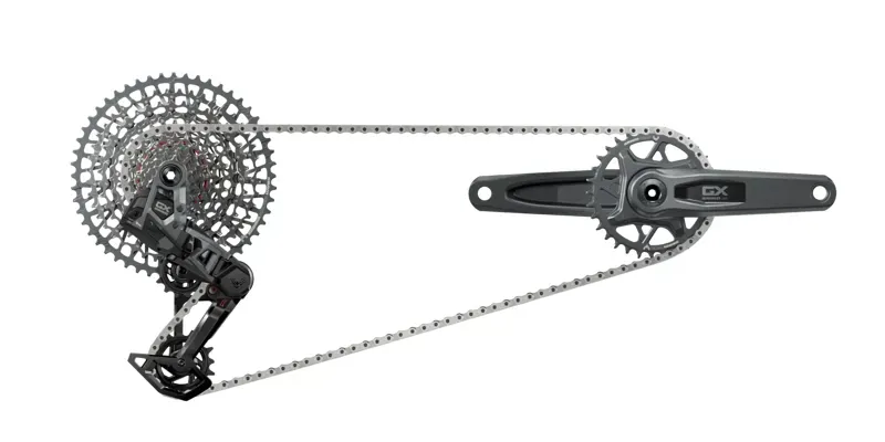 Sram GX Eagle AXS 175mm Transmission Groupset in Silver